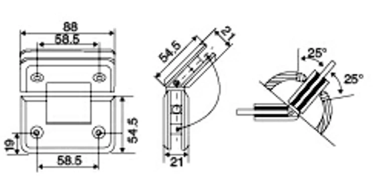 Hinges Heavy Doors Glass Shower Hinge Bathroom Shower Fittings