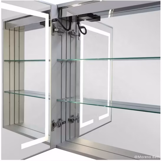 Joinin 2022 Foshan Simple Bathromm muebles colgados en la pared gabinetes de baño de aluminio azul barato